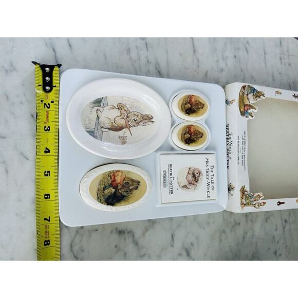 1992 Beatrix Potter Story Book Soap Dish Gift Set Collectible Peter Rabbit - Picture 7 of 12